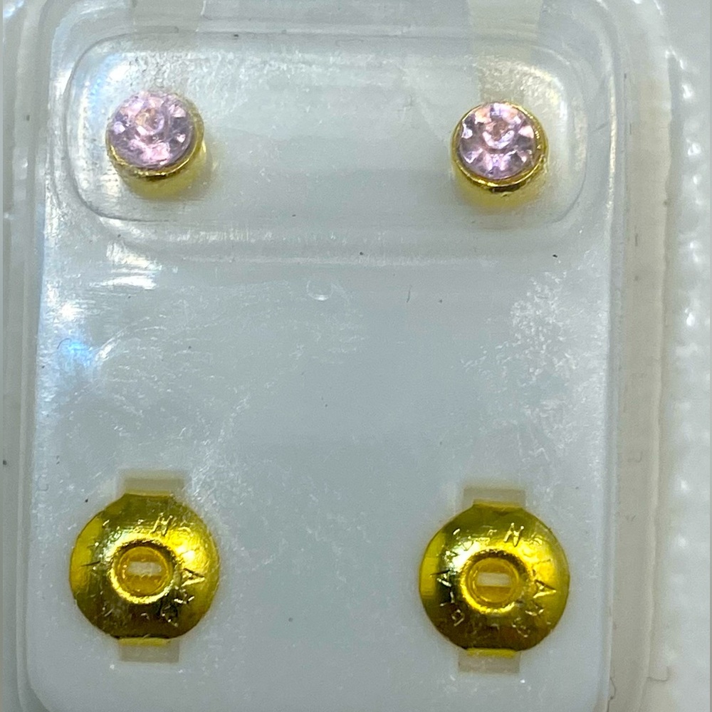 Studex Sterilized Piercing Earrings Ear Stud Gold